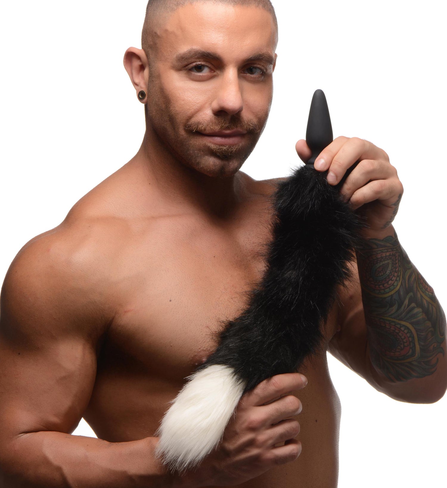 Small Anal Plug With Interchangeable Fox Tail