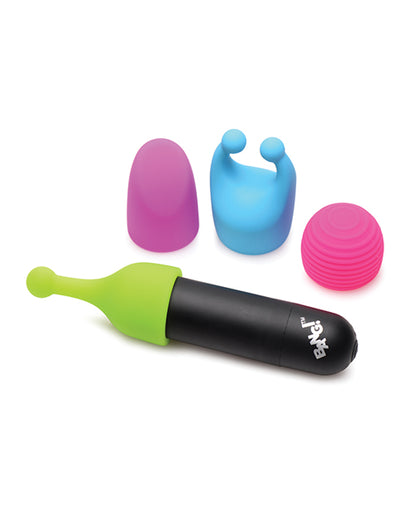 Bang! Rechargeable Bullet w/4 Attachments - Asst. Colors