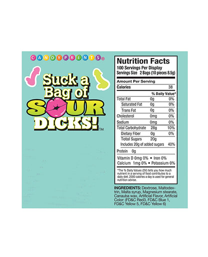 Suck a Bag of Sour Dicks - Display of 100
