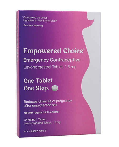 Versea Empowered Choice Emergency Contraception Display Unit - 1.5 mg Tablet Display of 6