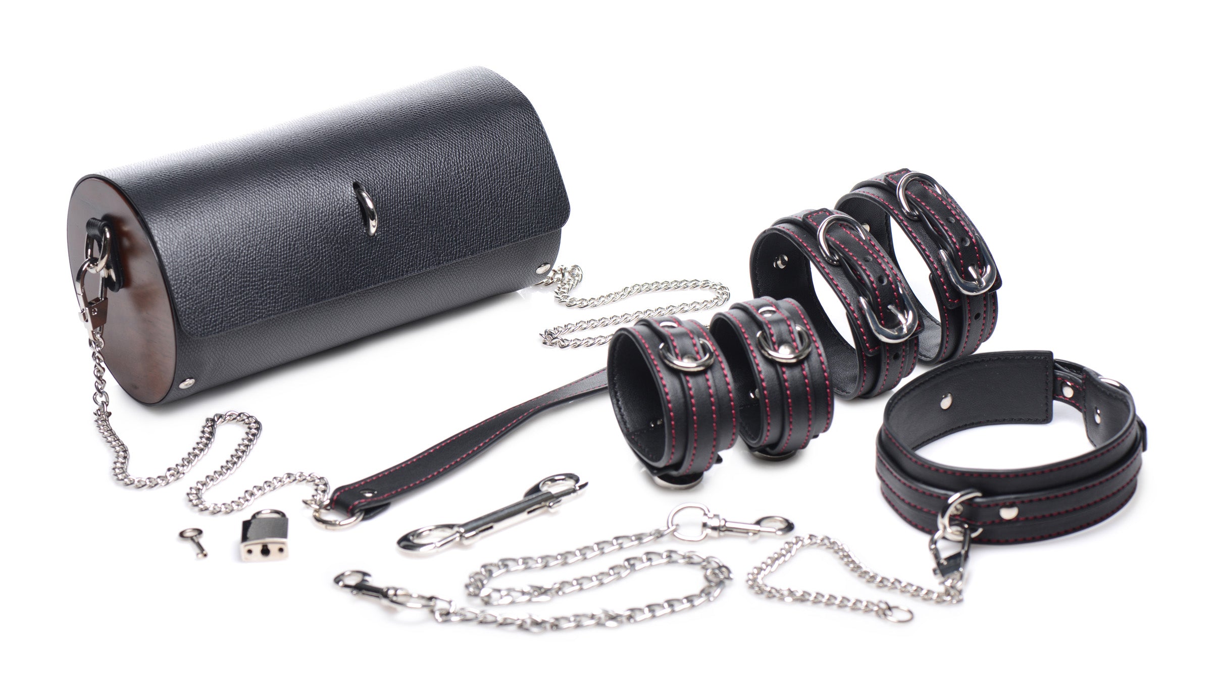 Master Series Kinky Clutch Black Bondage Set w/Carrying Case