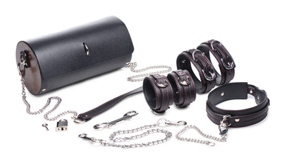 Master Series Kinky Clutch Black Bondage Set w/Carrying Case