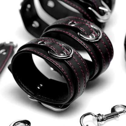 Master Series Kinky Clutch Black Bondage Set w/Carrying Case