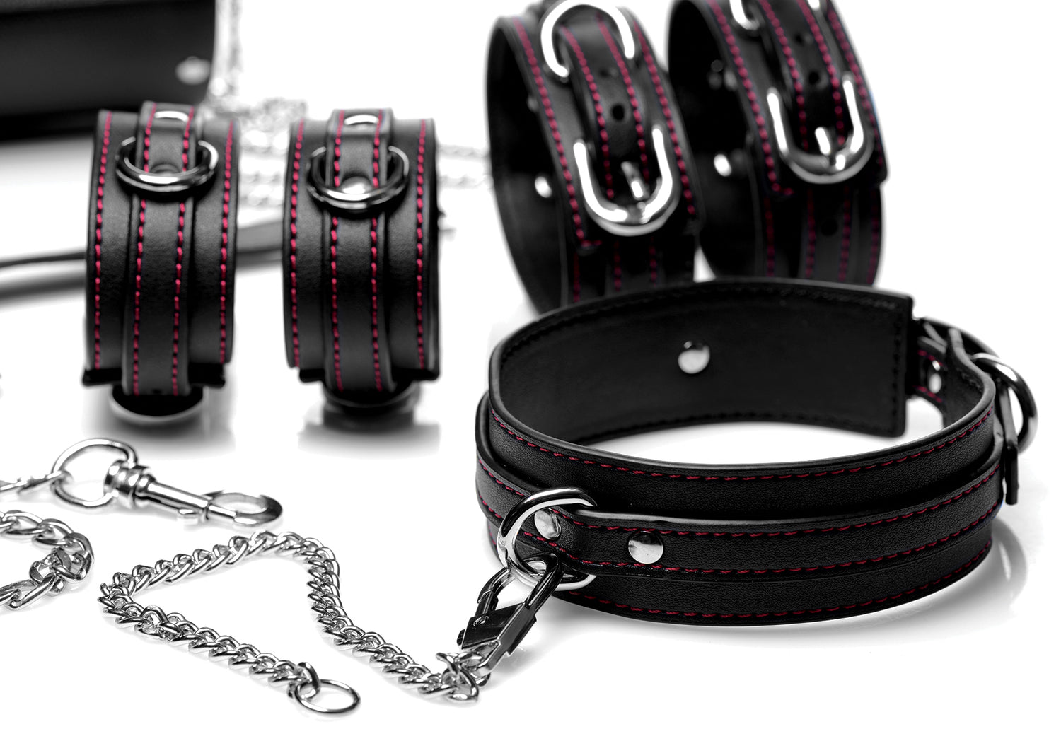 Master Series Kinky Clutch Black Bondage Set w/Carrying Case