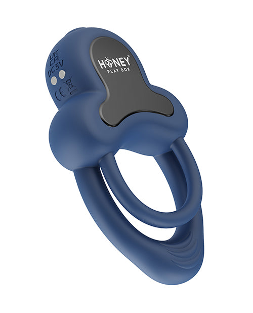 Anello Vibrating Double Cock Ring w/Clitoral Stimulator