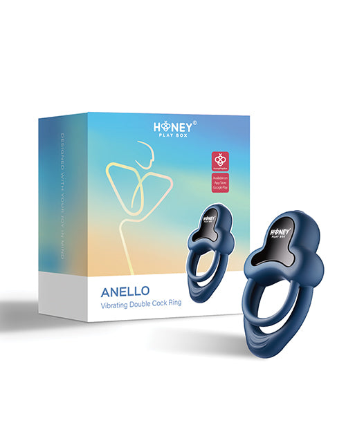 Anello Vibrating Double Cock Ring w/Clitoral Stimulator
