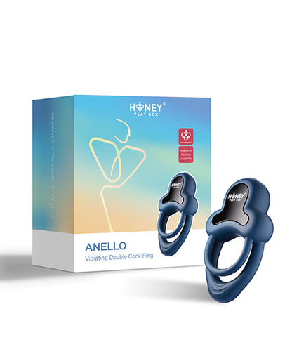 Anello Vibrating Double Cock Ring w/Clitoral Stimulator