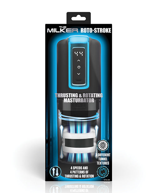 The Milker Roto-Stroke Thrusting &amp; Rotating Masturbator - Black