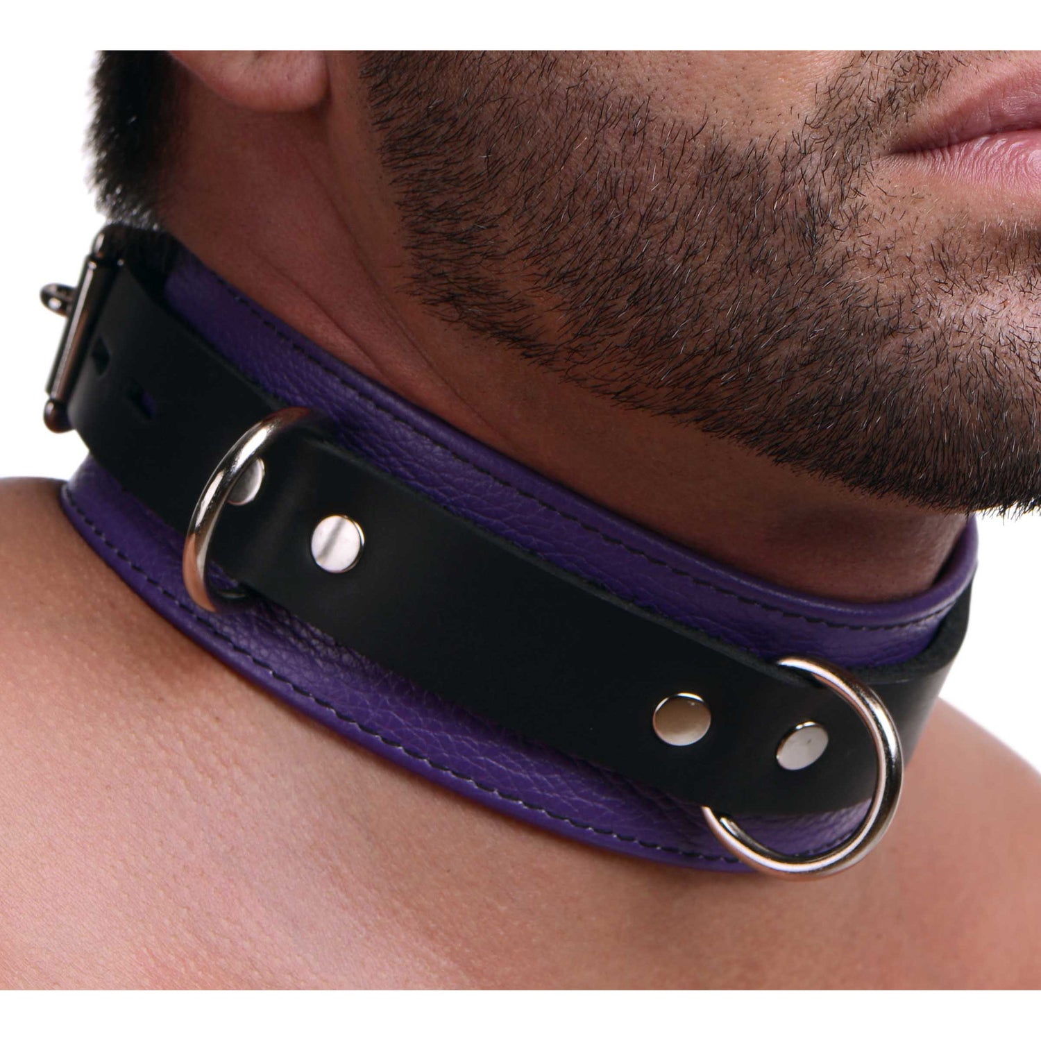Strict Leather Deluxe Locking Collar - And Black