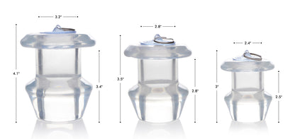 Ass Bung Clear Hollow Anal Dilator With Plug