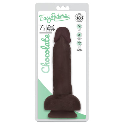Easy Riders 7 Inch Dual Density Dildo With Balls