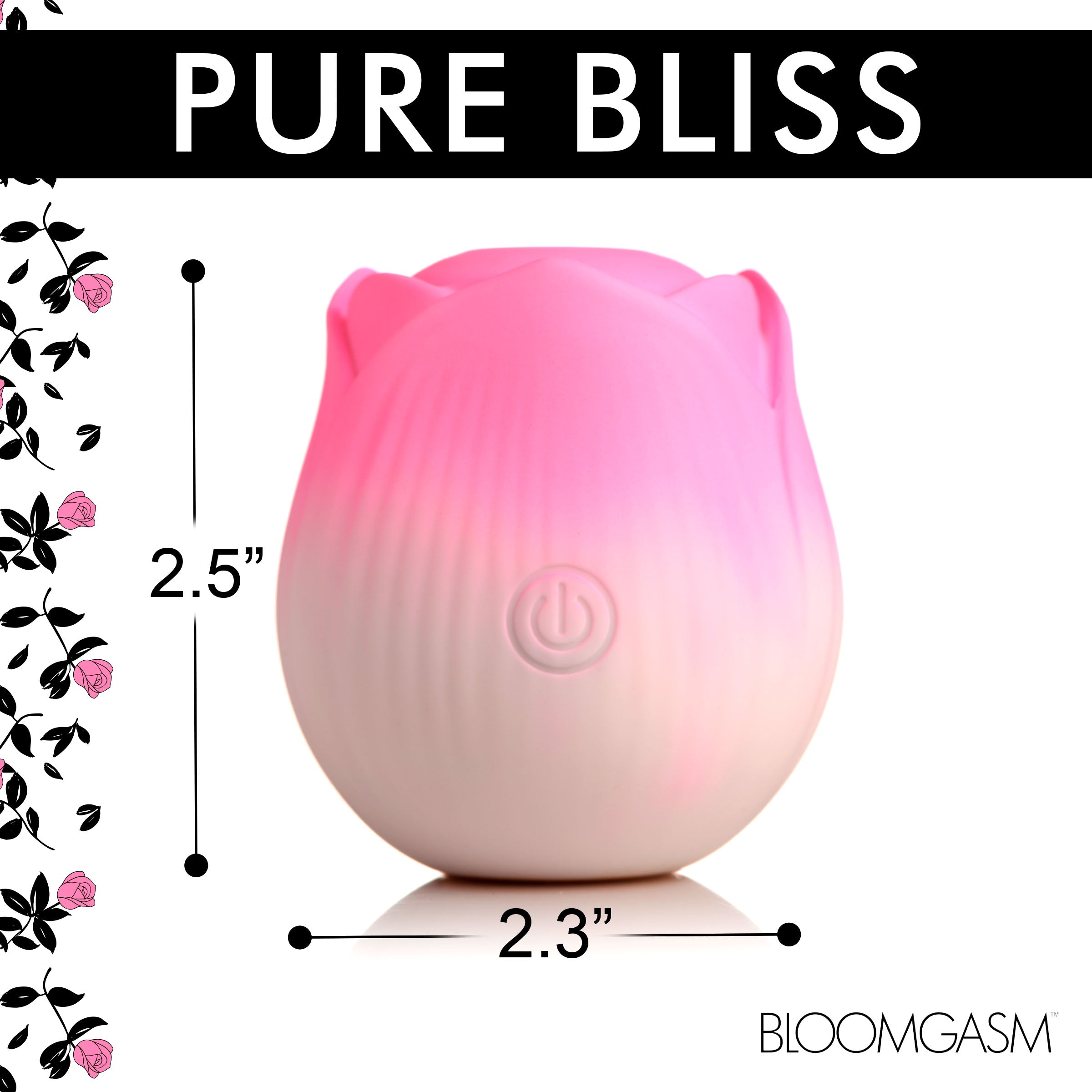Bloomgasm Pulsing Petals Throbbing Rose Stimulator - Red
