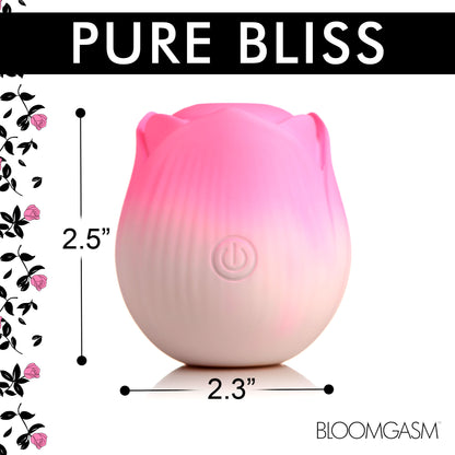 Bloomgasm Pulsing Petals Throbbing Rose Stimulator - Red