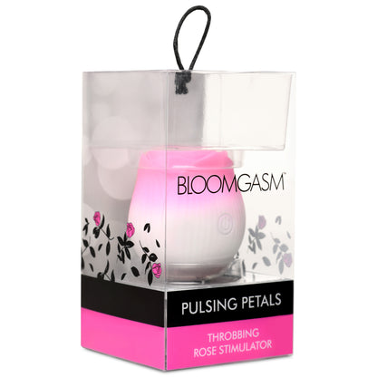 Bloomgasm Pulsing Petals Throbbing Rose Stimulator - Red