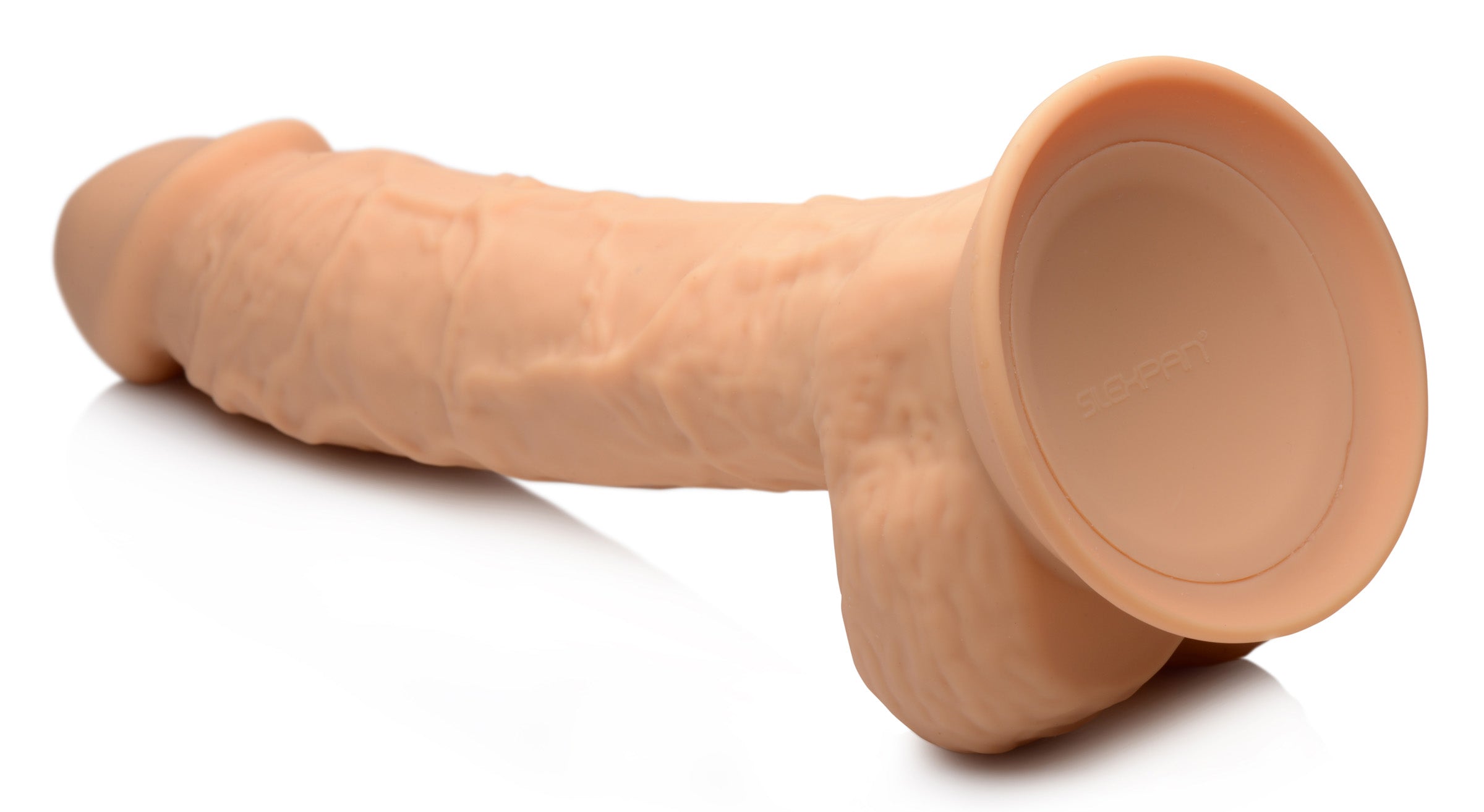 Silexpan Medium Hypoallergenic Silicone Dildo With Balls - 8.5 Inch