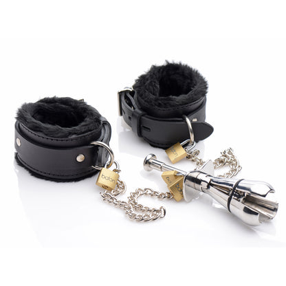 Ankles To Anal Plug Locking Bondage Kit