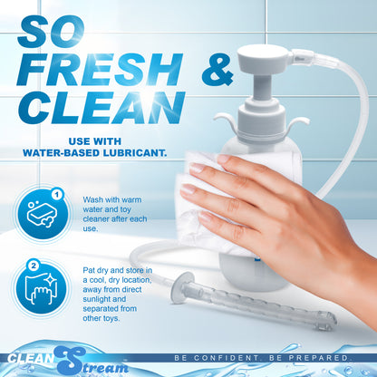 Pump Action Enema Bottle With Nozzle