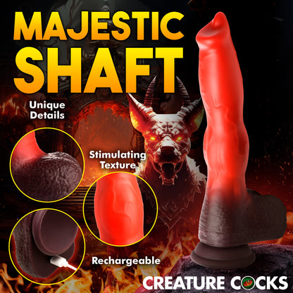 Ramming Hound Thrusting &amp; Vibrating Silicone Dildo