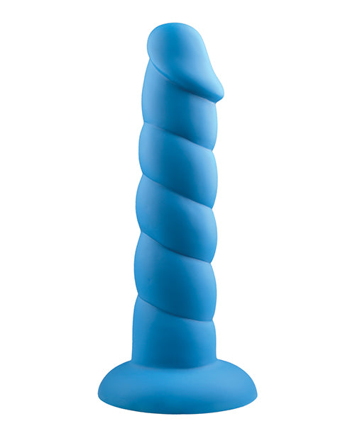 Rock Candy Suga Daddy Silicone Dildo - Blue