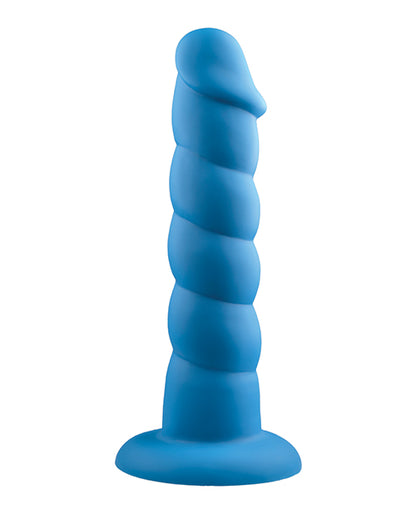 Rock Candy Suga Daddy Silicone Dildo - Blue