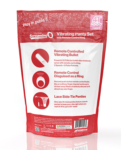 Screaming O My Secret 4t Panty Vibe W/remote