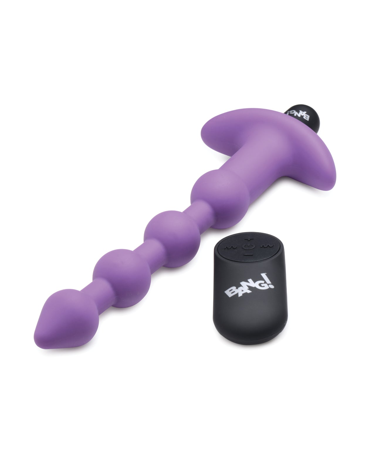 Bang! 28X Vibrating Silicone Anal Beads w/Remote Control