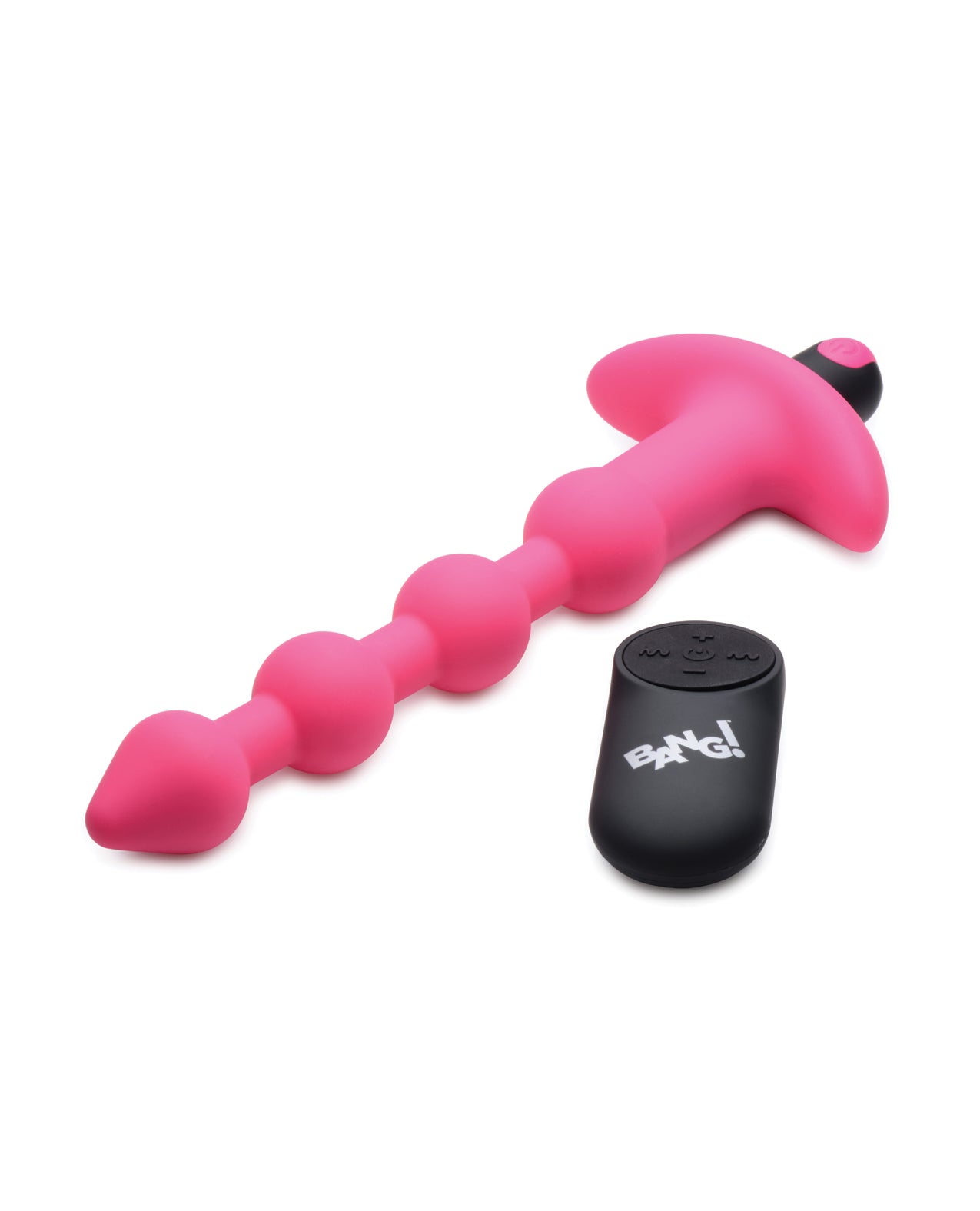 Bang! 28X Vibrating Silicone Anal Beads w/Remote Control