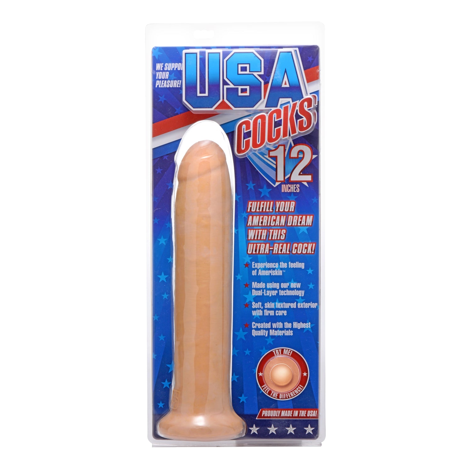 Ultra Real Dual Layer Suction Cup Dildo Without Balls