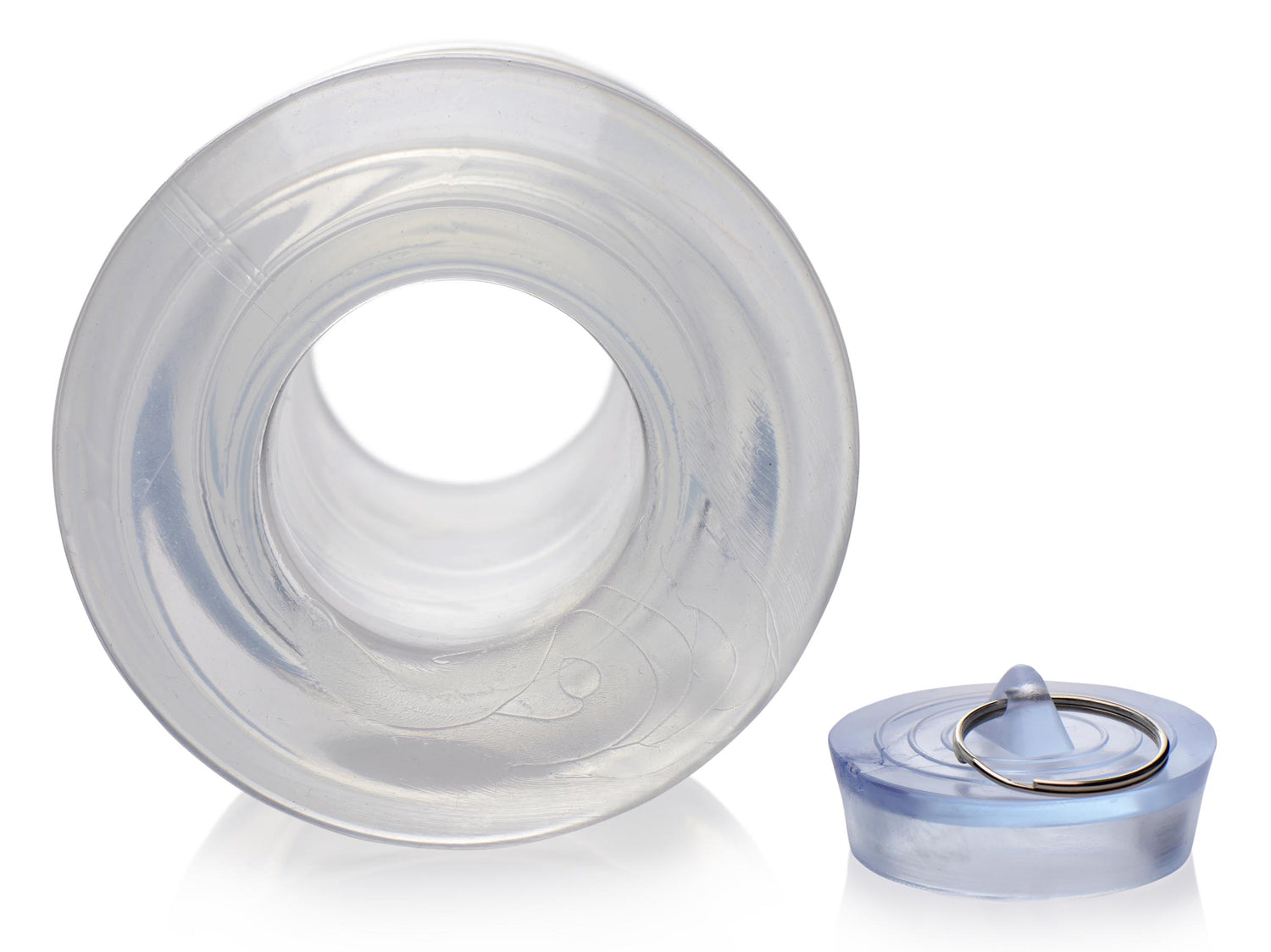 Ass Bung Clear Hollow Anal Dilator With Plug