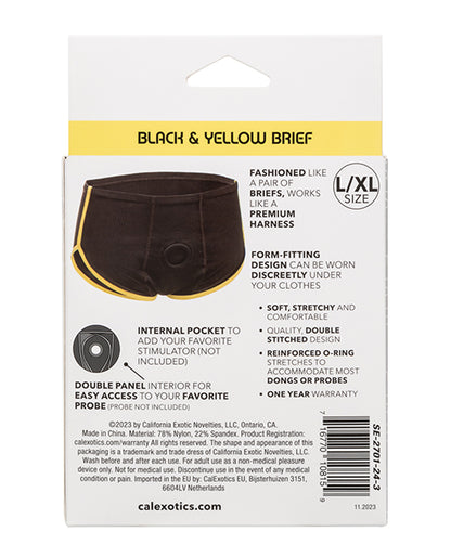 Boundless Boxer Brief - Black/Yellow