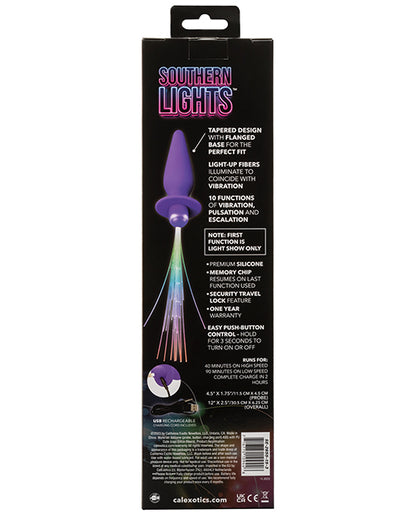 Southern Lights Rechargeable Vibrating Light Up Anal Probe