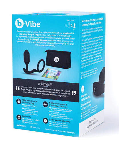 B-vibe Vibrating Snug &amp; Tug - Black
