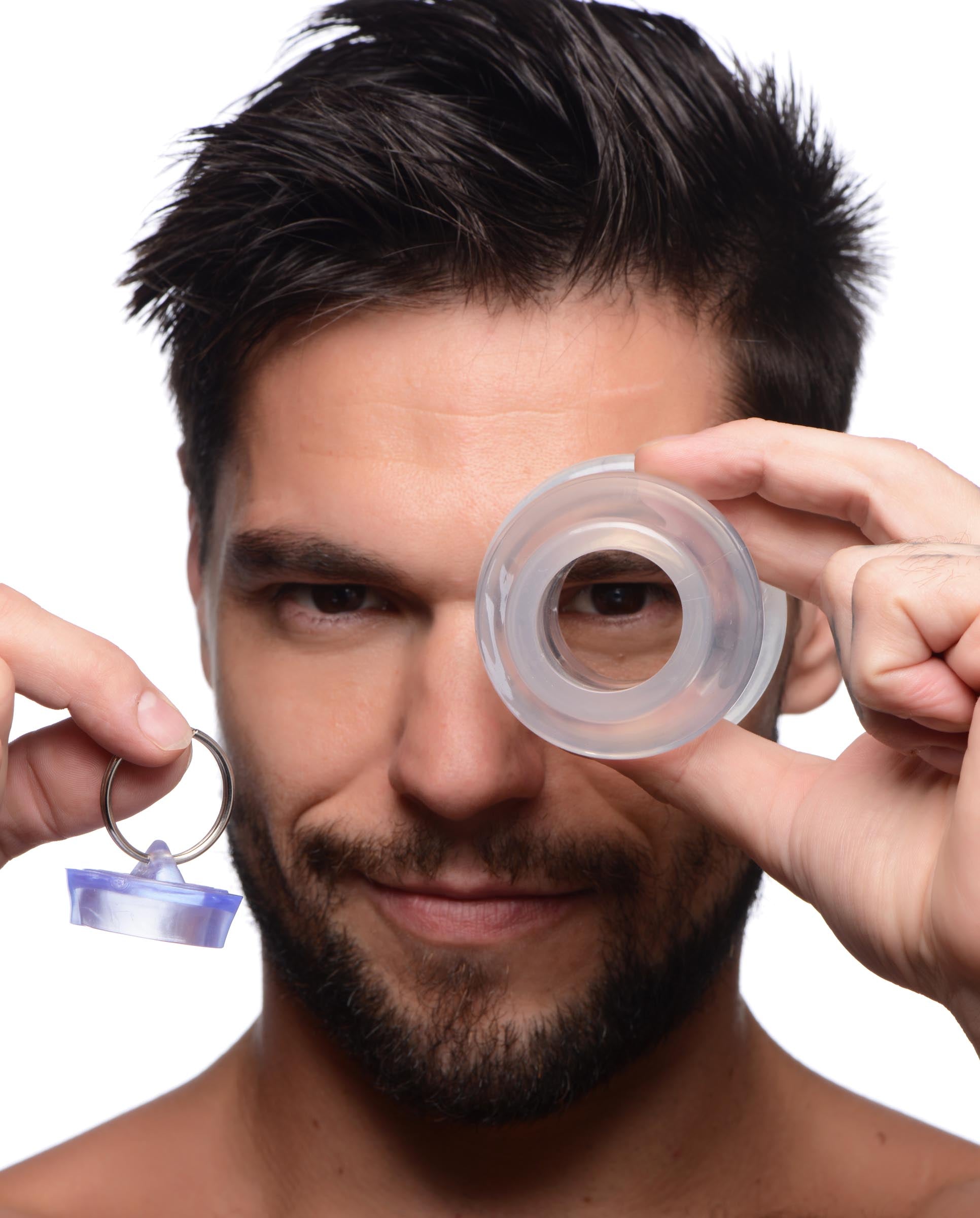 Ass Bung Clear Hollow Anal Dilator With Plug