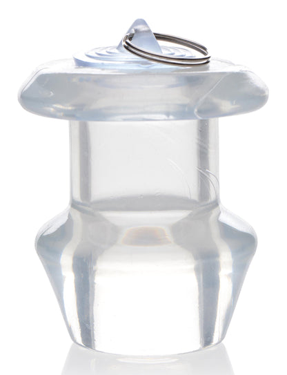 Ass Bung Clear Hollow Anal Dilator With Plug