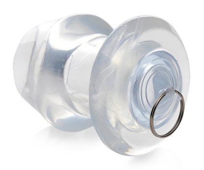 Ass Bung Clear Hollow Anal Dilator With Plug