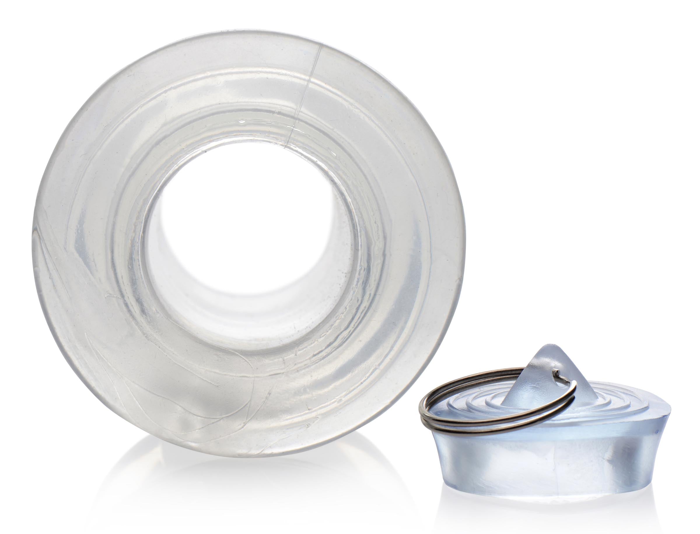 Ass Bung Clear Hollow Anal Dilator With Plug