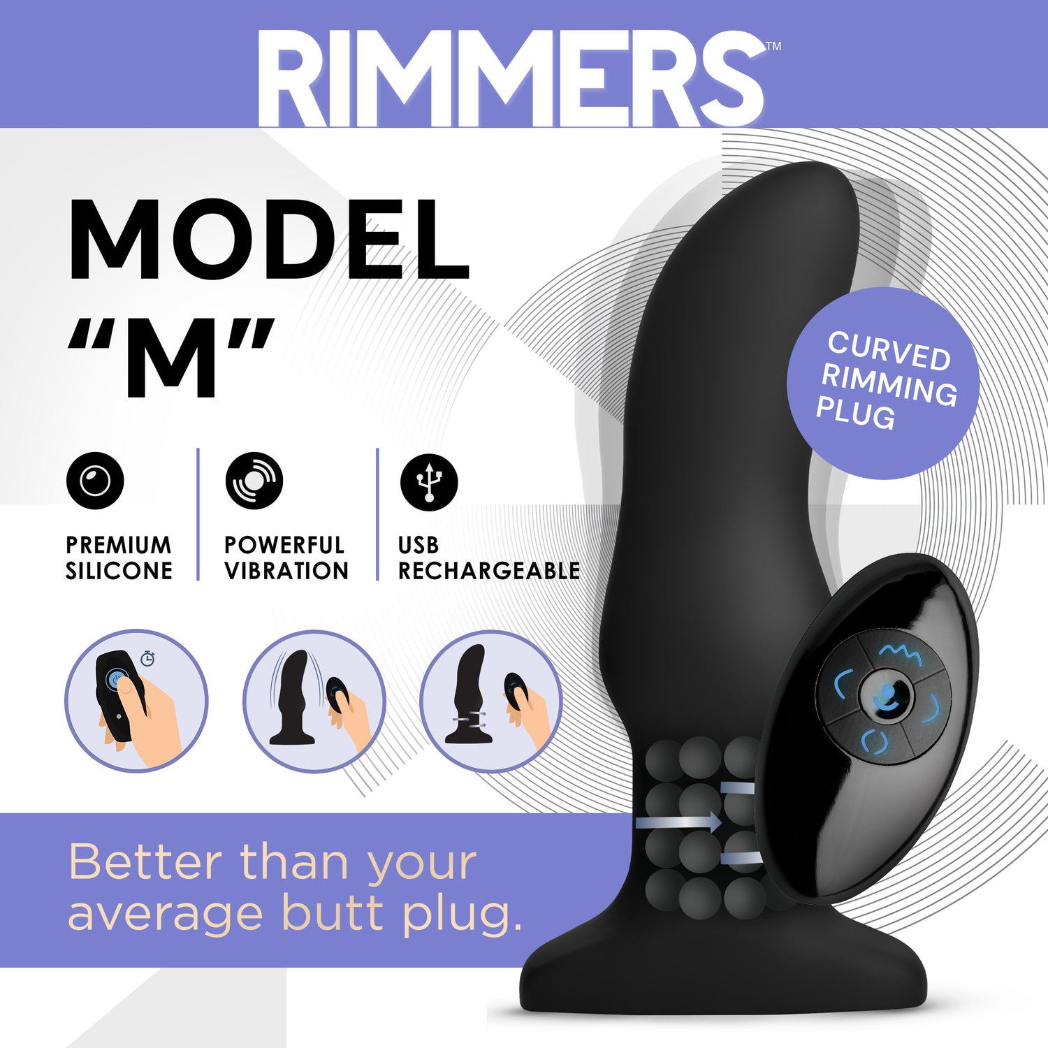 Rimmers Rimming Plug With Remote