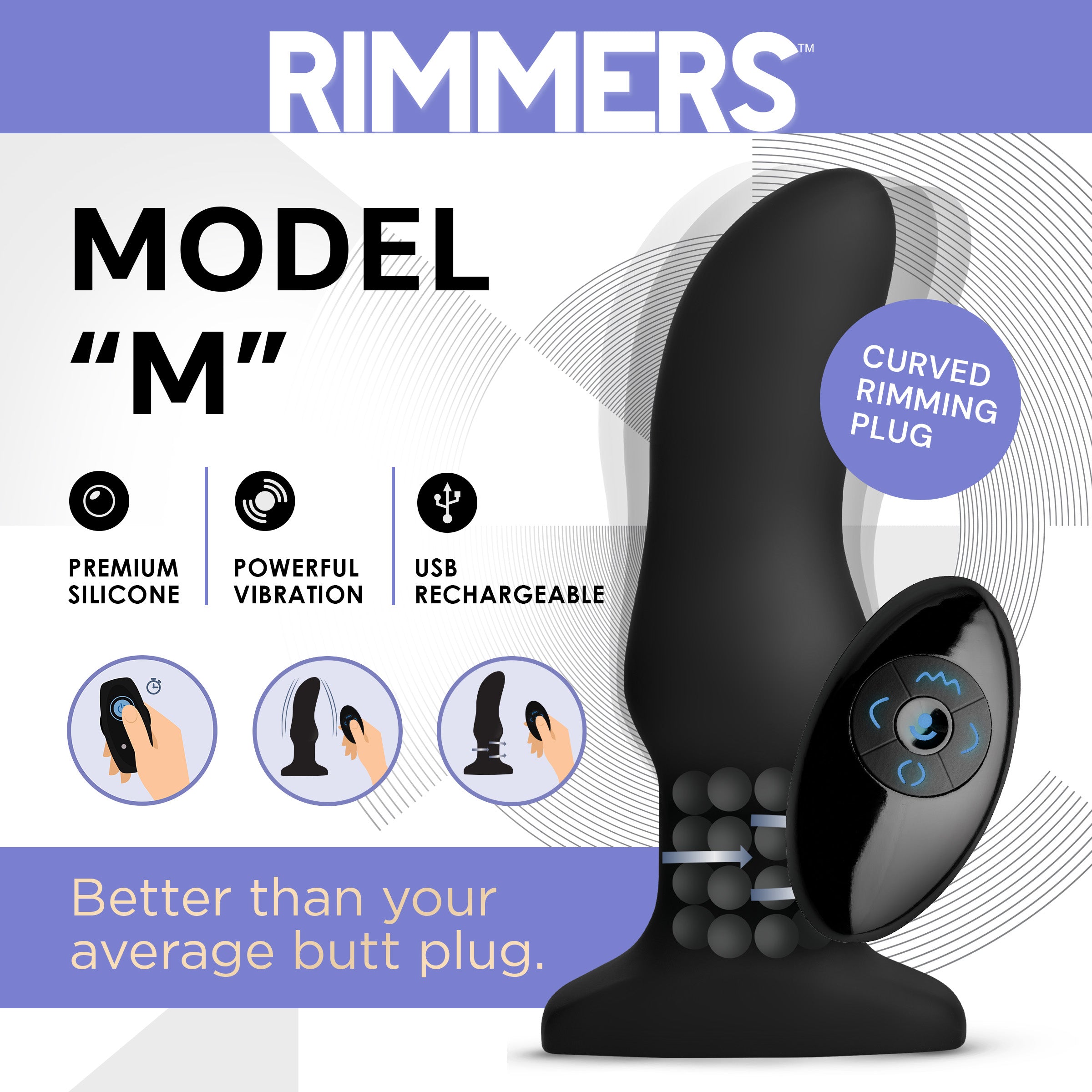 Rimmers Rimming Plug With Remote