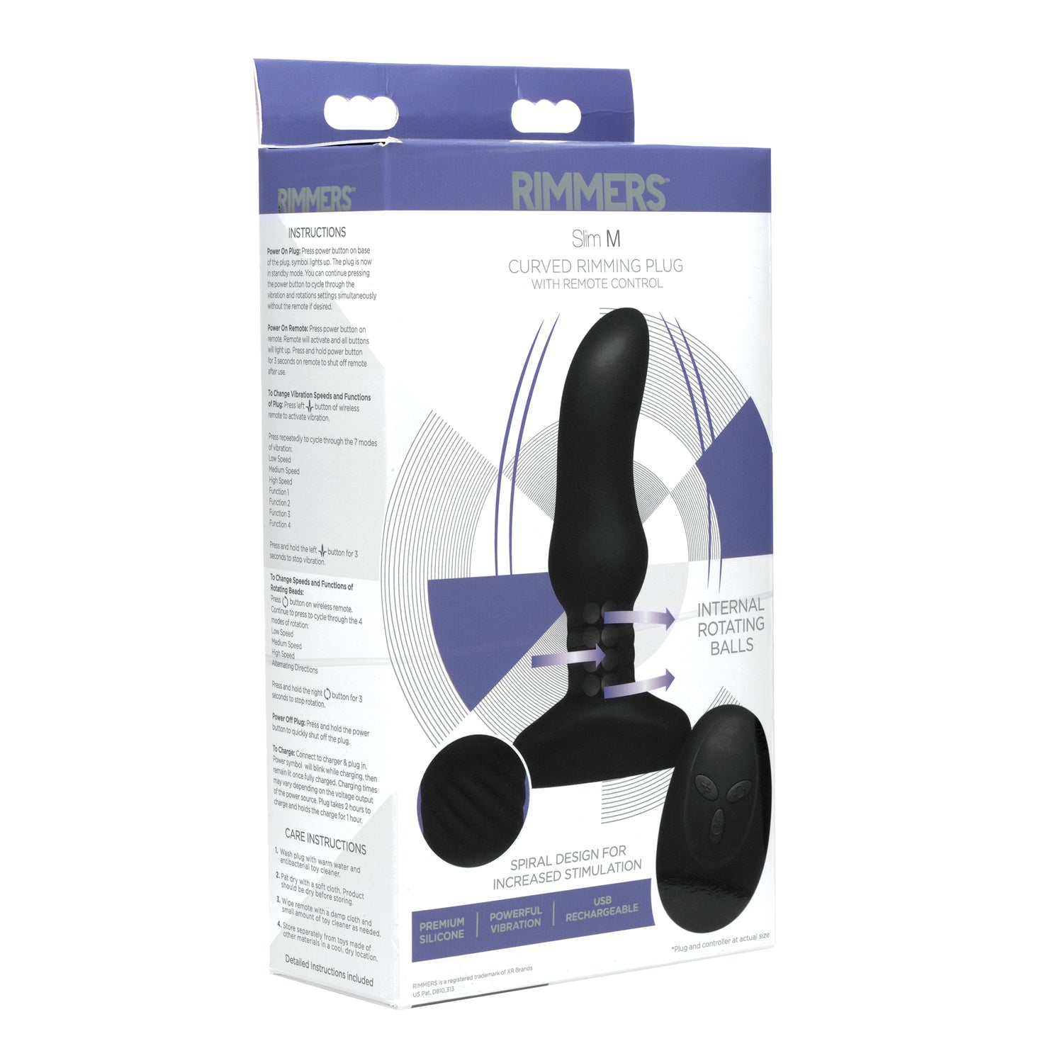 Slim Rimming Plug With Remote Control