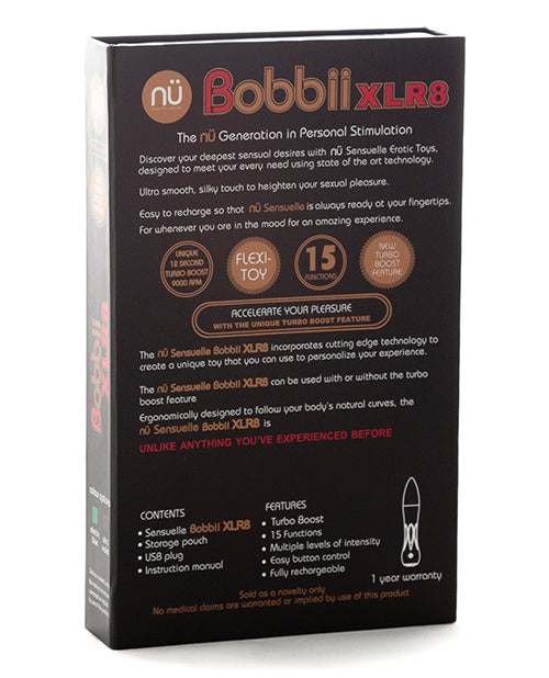 Sensuelle Bobbii Flexible Vibe Xlr8 Turbo Boost