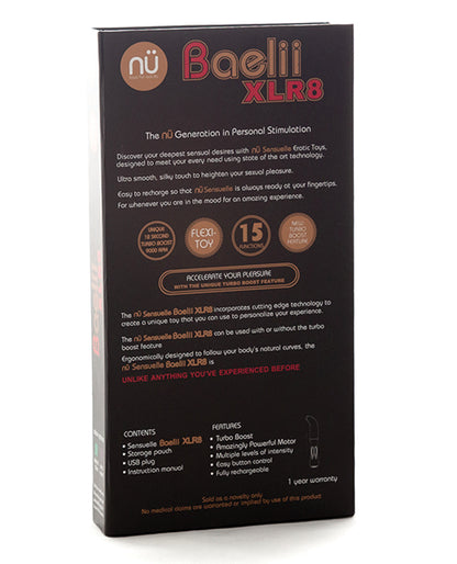 Sensuelle Baelii Flexible G Spot Xlr8 Turbo Boost