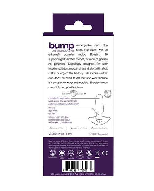 Vedo Bump Rechargeable Anal Vibe