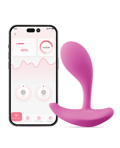 Oly App-enabled Wearable Clit &amp; G Spot Vibrator - Pink