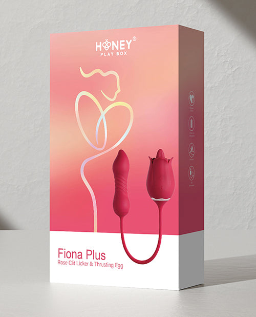 Fiona Plus Rose Clit Licking Stimulator &amp; Thrusting Egg