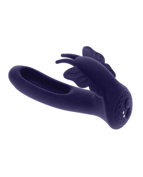 Evolved Lord of the Wings Flapping &amp; Vibrating Stimulator - Purple