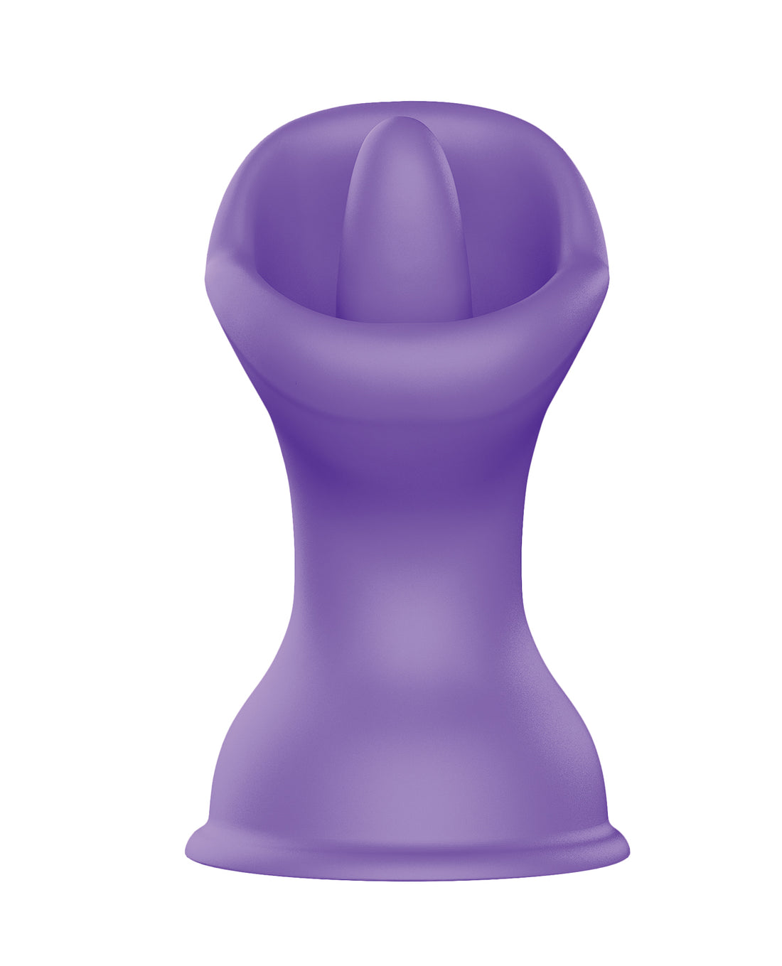 Luv Inc. Mouth &amp; Tougue Suction Cup Vibrator - Purple