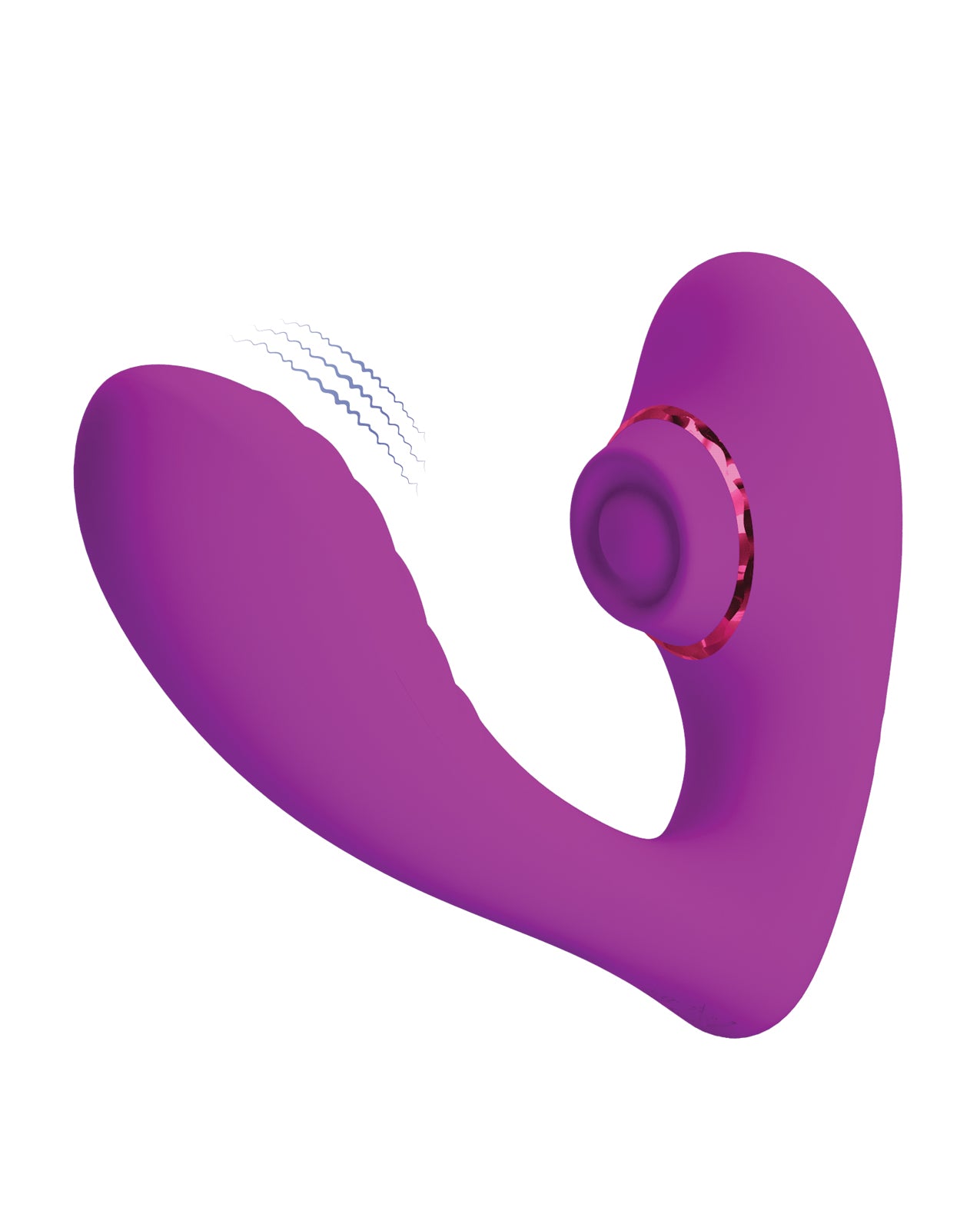 Pretty Love Nauty Thumping &amp; Vibrating Insertable Vibrator - Fushsia