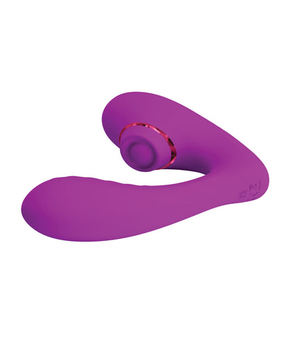 Pretty Love Nauty Thumping &amp; Vibrating Insertable Vibrator - Fushsia
