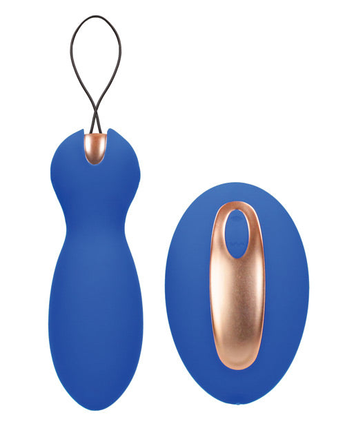 Shots Elegance Dual Vibrating Bullet &amp; Remote - Blue