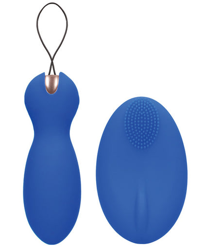 Shots Elegance Dual Vibrating Bullet &amp; Remote - Blue